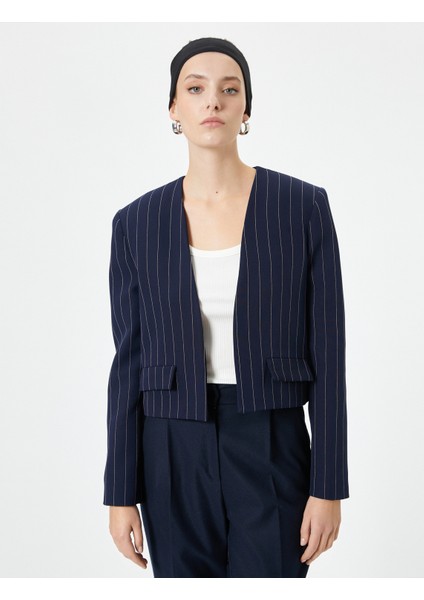 Blazer Ceket Kapaklı Cepli Standart Kesim modelleri