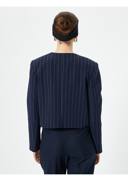 Blazer Ceket Kapaklı Cepli Standart Kesim fırsatları