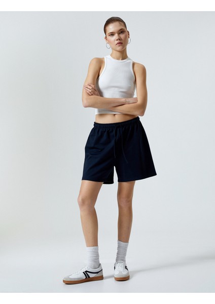 Beli Bağlamalı Şort Rahat Kalıp