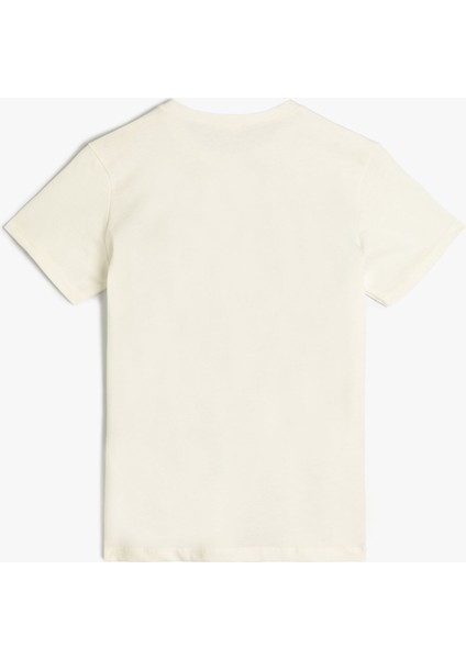 Tişört Yaz Temalı Baskılı Kısa Kollu Bisiklet Yaka Pamuklu fiyatları