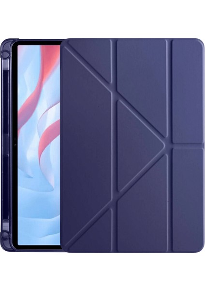 Galaxy Tab A8 10.5 SM-X207 Kalem Bölmeli Standlı Anti Şok Özellikli Kılıf