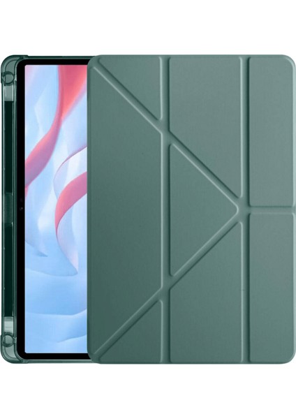 Galaxy Tab A8 10.5 SM-X207 Kalem Bölmeli Standlı Anti Şok Özellikli Kılıf