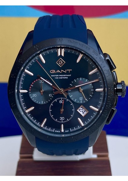 G168006 Gant Tüm Fonksiyonları Aktif Orjinal Seri Numaralı Lacivert Kordonlu Çelik Erkek Kol Saati
