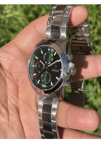 G183004 Gant Orjinal Seri Numaralı Yeşil Kadranlı Fonksiyonları Aktif Çelik Erkek Kol Saati fırsatları