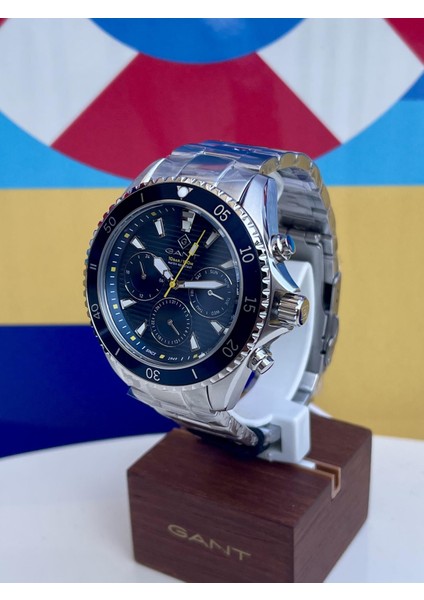 G184002 Gant Orjinal Seri Numaralı Lacivert Bilezikli Çelik Erkek Kol Saati