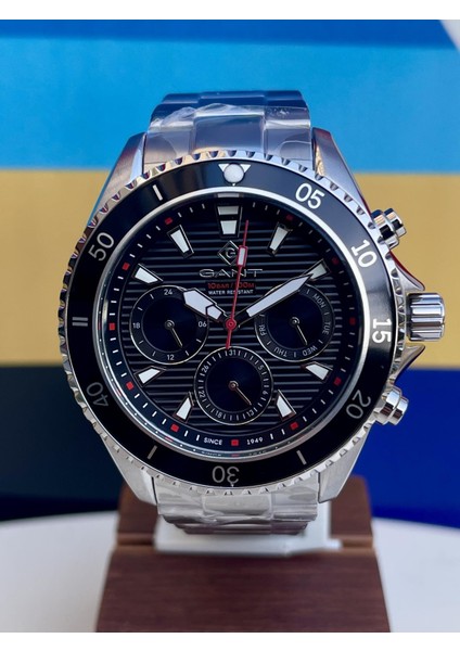 G184001 Gant Orjinal Seri Numaralı Siyah Bilezikli Çelik Erkek Kol Saati