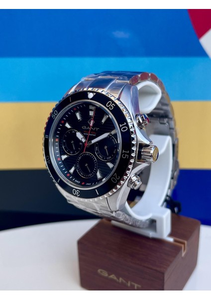 G184001 Gant Orjinal Seri Numaralı Siyah Bilezikli Çelik Erkek Kol Saati