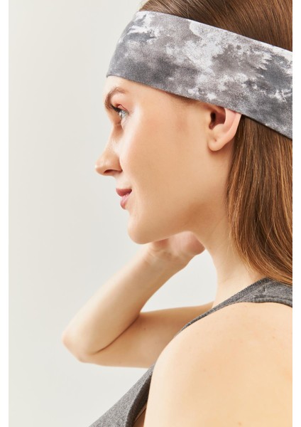 Batik Gri Kadın Pamuklu Penye, Kaymaz, Terletmez, Ultra Hafif, Spor Saç Bandı Bandana Trendy Renkler fırsatları