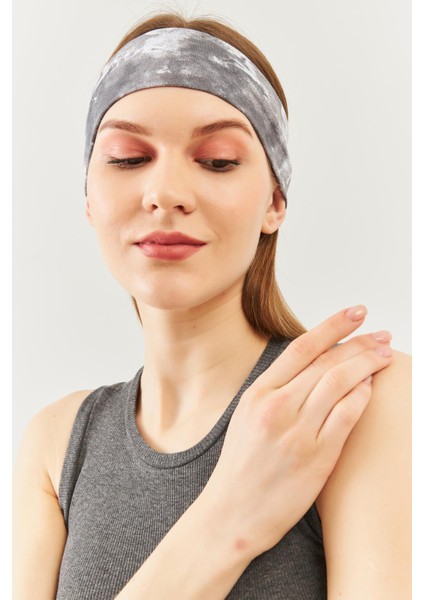 Batik Gri Kadın Pamuklu Penye, Kaymaz, Terletmez, Ultra Hafif, Spor Saç Bandı Bandana Trendy Renkler indirimleri