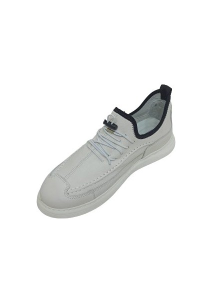 Beyaz Deri Erkek Sneaker Ayakkabı modelleri