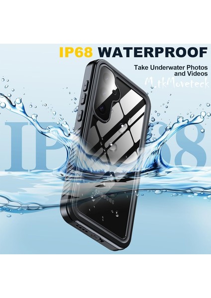 Samsung Galaxy S23 Fe Kılıf Su Geçirmez 360 Waterproof Toz Geçirmez Armor Tank Tam Lens Koruma Ip-68
