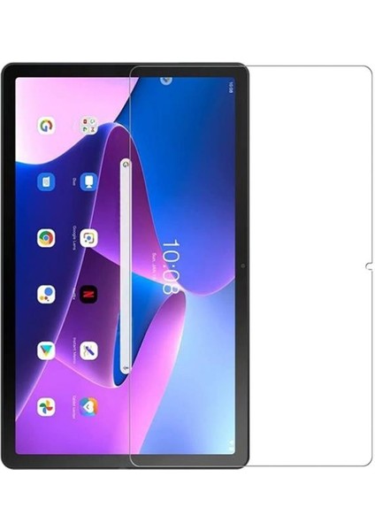 Lenovo Tab M10 Plus TB125FU 10.61" Döner Standlı Deri Tablet Kılıfı - Nano Cam Ekran Koruyucu