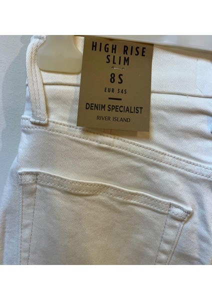 River Island Yüksek Bel Slim Kalıp Jean