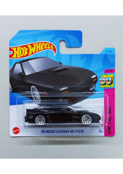 Hot Wheels '89 Mazda Savanna Rx-7 FC3S ( Siyah ) Model Araba