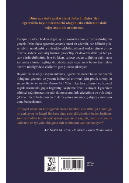 Beyin ve Beden Arasındaki Sihir - Dr. John J. Ratey - Eric Hagerman