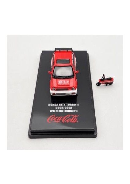 İNNO64 Honda City Turbo Iı Coca-Cola With Motocompo 1/64 Model Araba