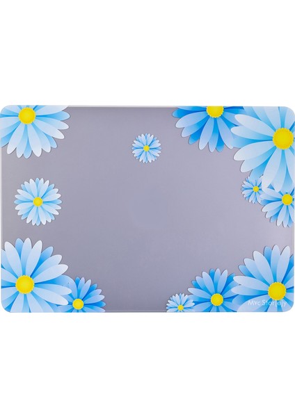 Macbook Air M1 Kılıf 13inç A1932 A2179 A2337 ile Uyumlu Kristal Flower07NL