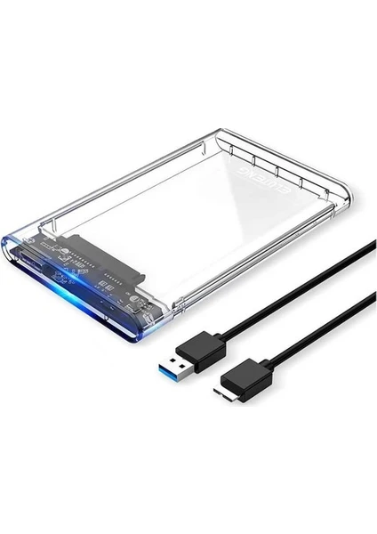 HDD Kutusu Harddisk Kutusu 2.5 Inch Sata SSD USB 3.0 Harici Kutu Şeffaf