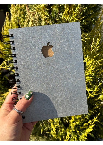 Isminize Özel Ahşap Kapaklı Ajanda Defter Günlük, Spiralli Ahşap Kapaklı Defter, Anı Defteri