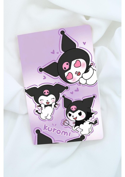 Kuromi Tasarımlı Tasarımlı A5 Çizgisiz Defter (60 Sayfa)