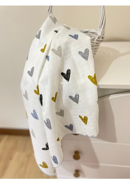 Masal Baby Müslin Battaniye 80X90 cm ( Çıtçıtlı Müslin Omuz Bezi Hediyeli) Çok Amaçlı Müslin Bez fiyatları