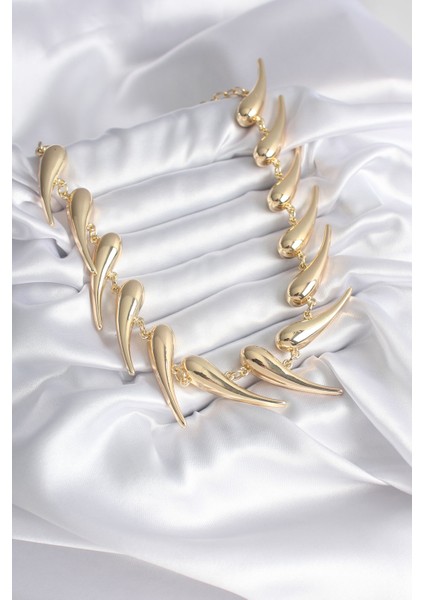 Özel Tasarım Gold Renk Kadın Kolye fiyatları