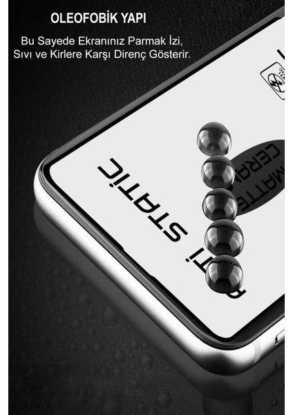 Caseworld Samsung Galaxy S24 Tam Kaplayan Anti Statik Kırılmayan Mat Seramik Nano Esnek Ekran Koruyucu Cam modelleri