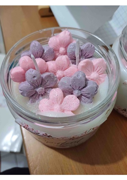 Sakura Çiçek Kavanoz Mum,doğum Günü Hediyesi,sevgililer Günü Hediyesi,anneler Günü Hediyesi,yeni Iş Hediyesi, Öğretmenler Günü Hediyesi, Dekoratif Hediyelik Mum modelleri