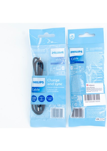 6A 100W Type-C To Type-C Örgülü Hızlı Data ve Şarj Kablosu 50CM + Winex Usba To Type-C 3.1 Otg Çevirici Dönüştürücü Adaptör