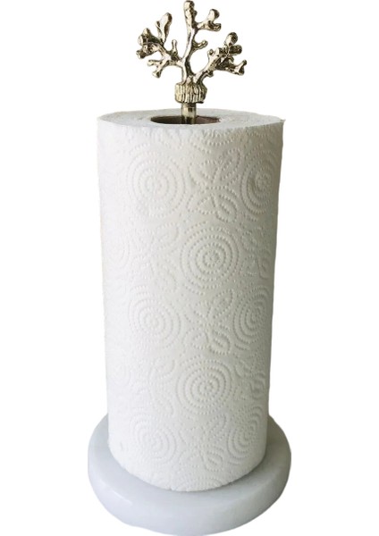 Dekoratifli Doğal Mermer Metal Mercan Rulo Havluluk & Peçetelik / Çeyizlik, Hediyelik Ev Eşyası fırsatları