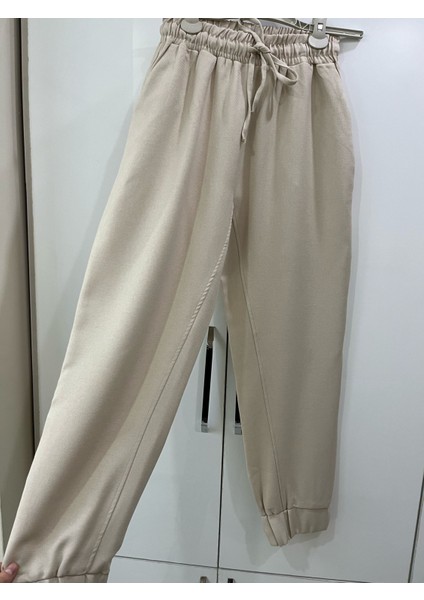 Kadın Paçaları ve Beli Lastikli Şık Pantolon fiyatları