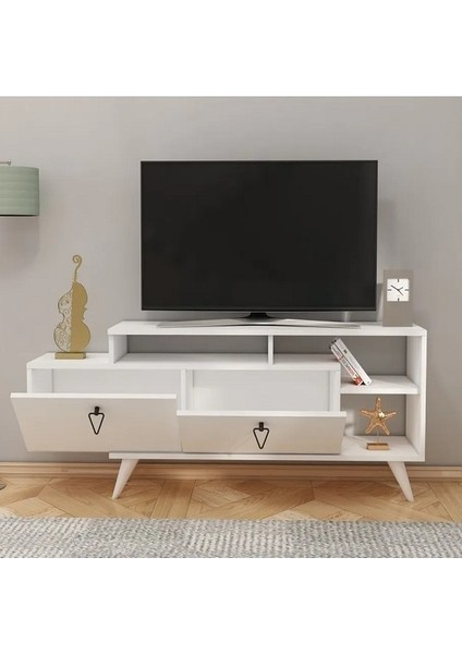BMdekor Tv Sehpası Yaprak Beyaz 150 cm fiyatları
