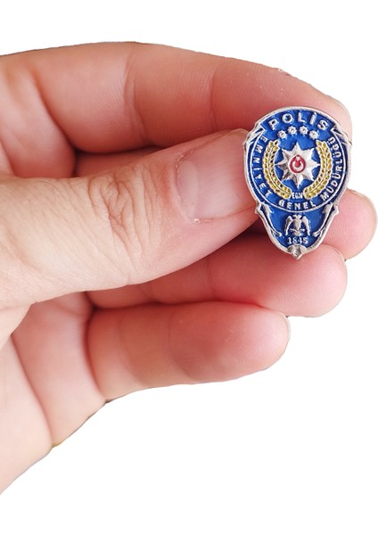 Renkli Polis Armalı Metal Yaka Rozeti 1 Adet fırsatları