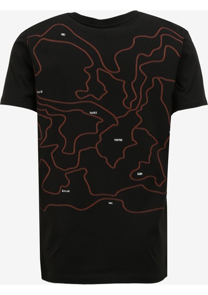Bisiklet Yaka Baskılı Siyah Erkek T-Shirt F4SM-TST 0202 fiyatları