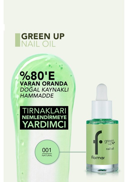 Nemlendirici ve Besleyici Vegan Tırnak Bakım Yağı - Green Up Nail Oil - 001 - 4251903322331 indirimleri