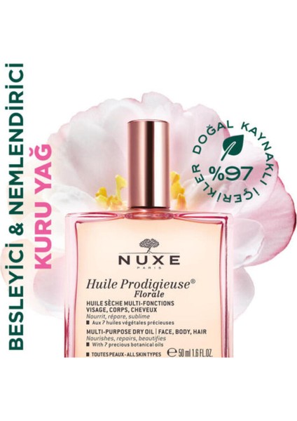 Huile Prodigieuse Florale Çok Amaçlı Kuru Yağ 100 ml