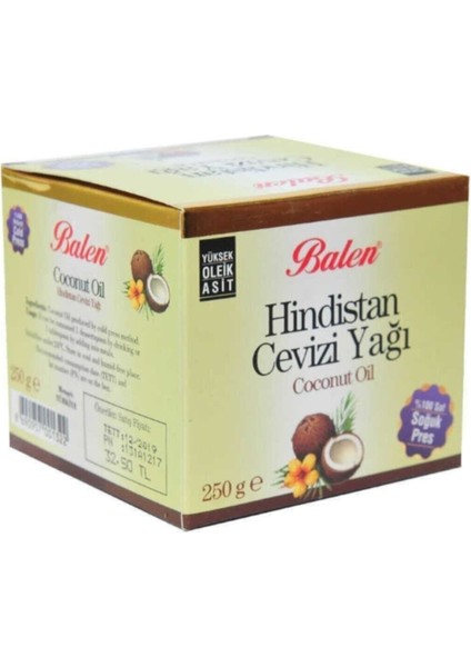 Hindistan Cevizi Yağı 250 gr Soğuk Sıkım fiyatları