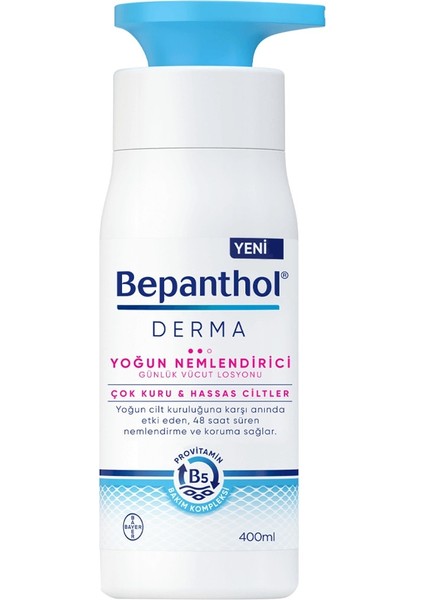Derma Vücut Losyonu Yoğun Nemlendirici 400 ml