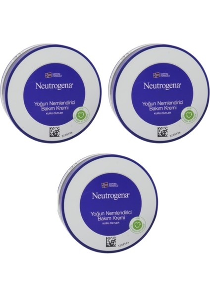 Norveç Formülü Yoğun Nemlendirici Bakım Kremi 200 ml x 3 Adet