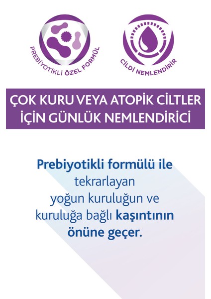 Sensidaily Nemlendirici Vücut Kremi 400ML,ÇOK Kuru Veya Atopik Ciltler Için Prebiyotikll modelleri