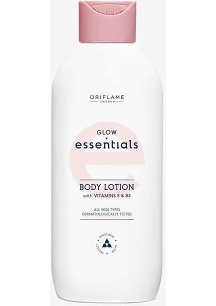 Glow Essentials E & B3 Vitaminli Gdo ve Paraben Içermeyen Vücut Losyonu