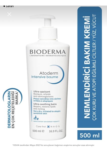 Bioderma Atoderm Intensive Baume 500 ml