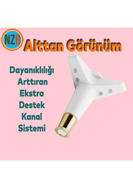 Mobilya Takımı Çekyat Kanepe Komidin Sehpa Tv Ünitesi Koltuk Ayağı 15 cm Beyaz Altın Baza Ayak modelleri