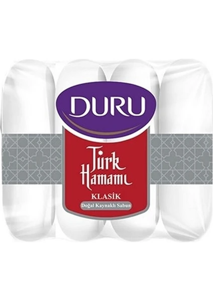 Türk Hamamı Klasik Doğal Kaynaklı Sabun 4X50GR