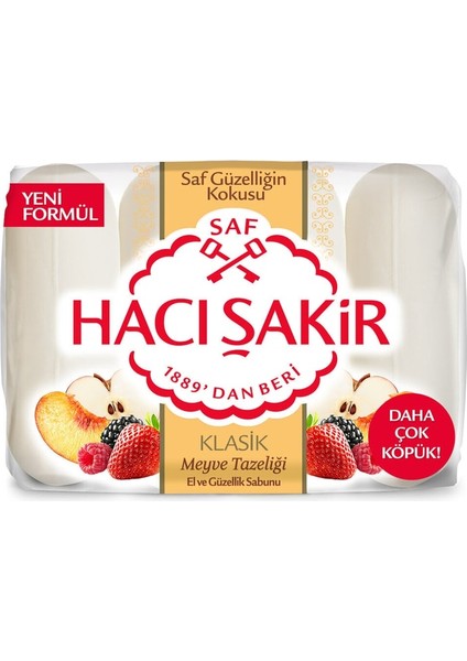 Klasik Meyve Tazeliği Güzellik Sabunu 4X70 G 4 Adet modelleri