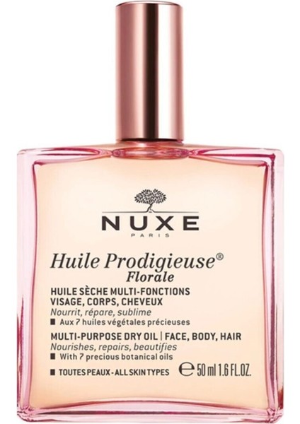 Huile Prodigieuse Floral Çok Amaçlı Kuru Yağ 50 ml (Silikonsuz)Ecbeauty!q4