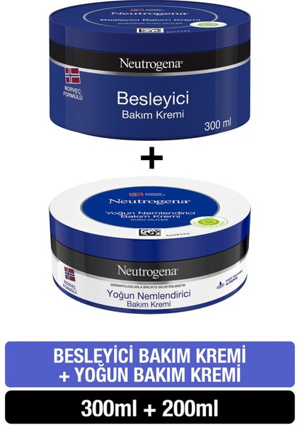 Norveç Formülü Besleyici Krem 300 ML+200ML Yoğun Bakım