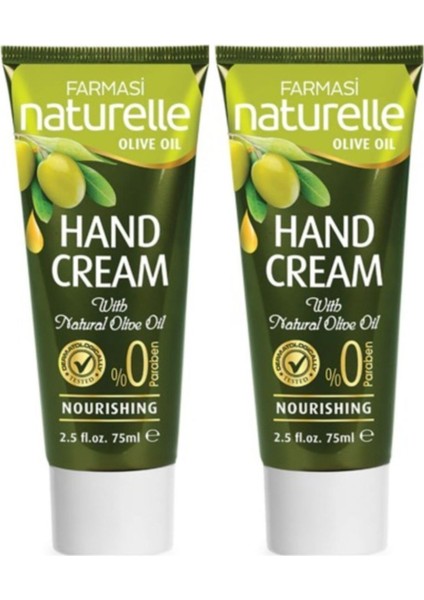 Naturelle Zeytinyağlı El Kremi 75 ml 2 Adet
