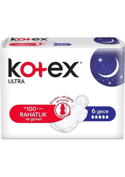 Ultra Gece Hijyenik Ped 6'lı 8691900171505 Hijyenik Ped