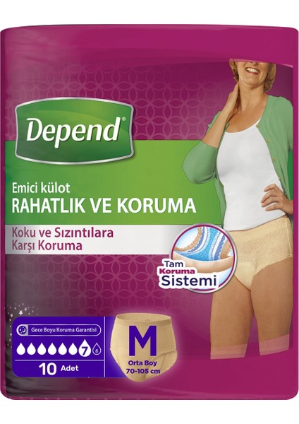 Emici Külot Lohusa Pedi Kadın M Beden 10 Adet